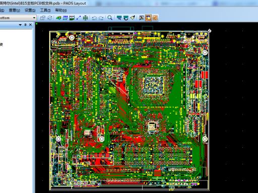 PCB实例作品—英特尔(intel)815主板PCB板，澳门亚洲娱乐格式
