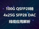 100G QSFP28转4x25G SFP28 DAC线缆应用解析