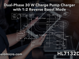 新品速递 | 希荻微推出具有1:2反向升压模式的新型双相30W电荷泵充电芯片